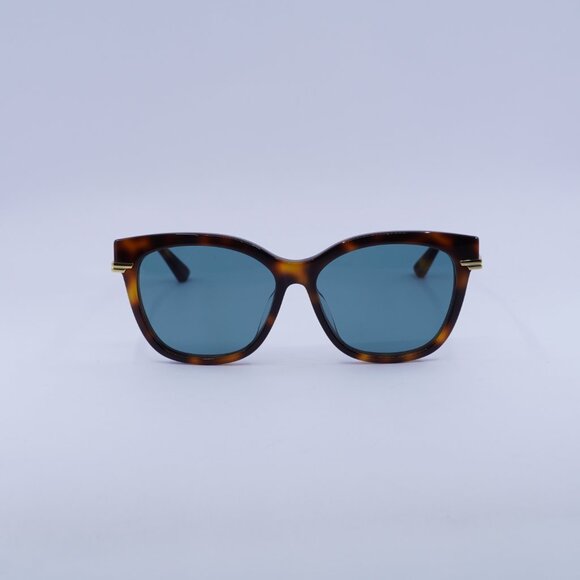 ?️ New Bottega Veneta BV1296SA 003 Sunglasses - Havana/Gold Frame, Green Lenses main image 9